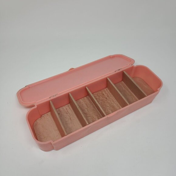 Stor-Aid Vintage Pink Lingerie Storage Container 13x4x2 - Picture 7 of 8